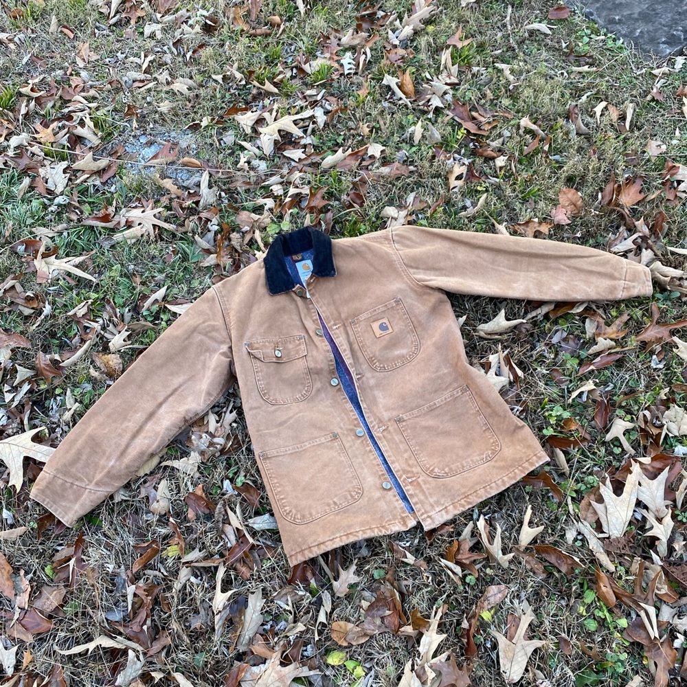 Carhartt Vintage Blanket Lined Sandstone Chore Coat